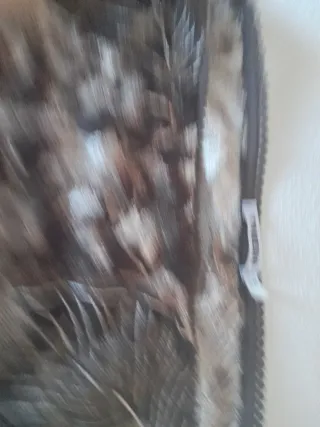 Vestido estampado hojas tonos marrones