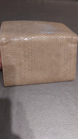 Cartera Gloria Ortiz Beige Piel Serpiente