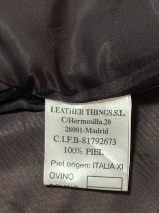 Falda mujer cuero marrón (porcino)