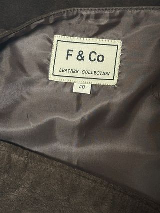 Falda mujer cuero marrón (porcino)