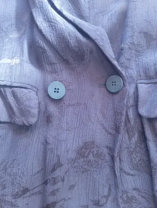 Blazer azul marino floral mujer Zara