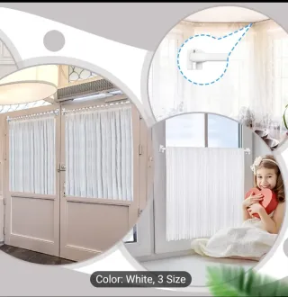 2 Barras Cortina Extensibles Blancas