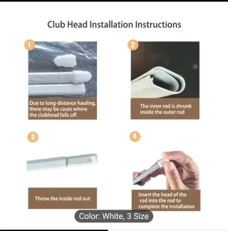 2 Barras Cortina Extensibles Blancas