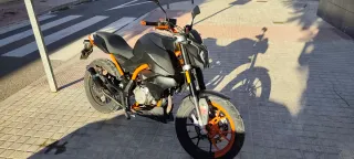 Ciclomotor Hanway Negro y Naranja