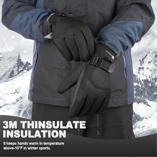 Guantes de Nieve Negros Talla L SIN ESTRENAR