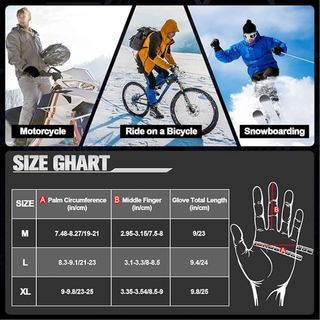 Guantes de Nieve Negros Talla L SIN ESTRENAR