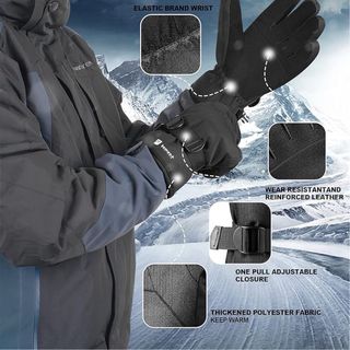 Guantes de Nieve Negros Talla L SIN ESTRENAR