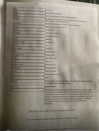 Giant Anthem 29 XL Doble Suspensión