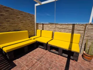 Conjunto Muebles Exterior Jardín Palets