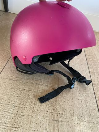 Casco infantil rosa esquí/patinaje