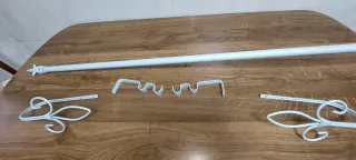 Barra extensible 2.15-4m + soportes cortina