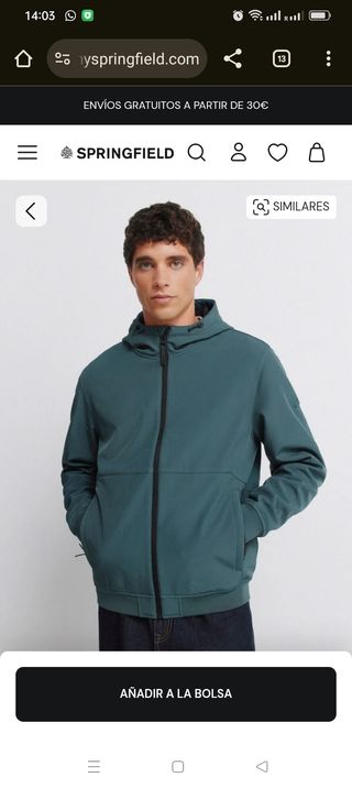 Chaqueta Springfield Hombre Nueva