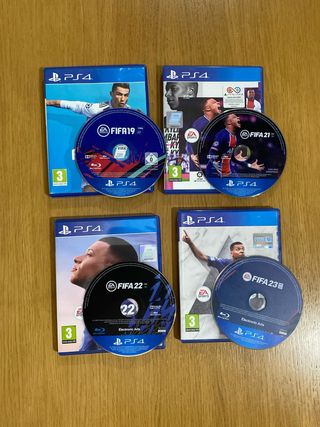 Lote 4 Juegos PS4 FIFA (19, 21, 22, 23)