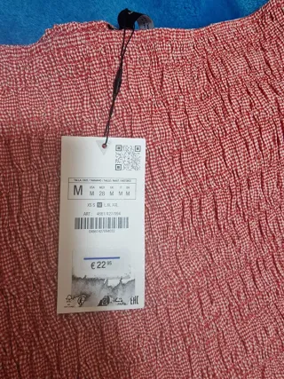 Falda Zara mini elástica XS/34