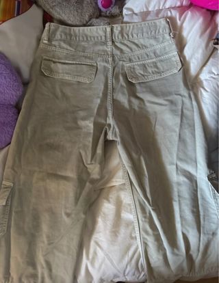 Pantalón Cargo Zara Beige