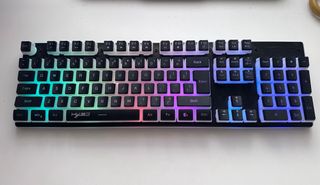 Teclado y ratón inalámbrico para PC HVSJ RGB