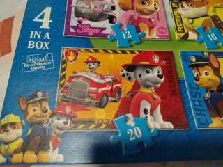 Puzzle Patrulla Canina Ravensburger 4 en 1