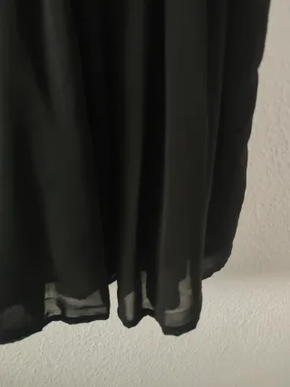 Vestido negro encaje blanco Talla S