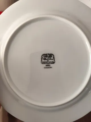 Vajilla Porcelana Laklain Ribete Dorado