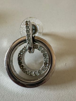 Pendientes Aro Doble con Circonitas