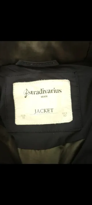 Abrigo acolchado hombre negro