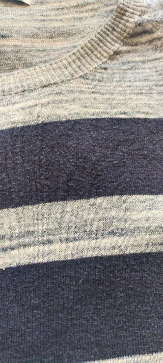 Jersey Bershka rayas azul y gris