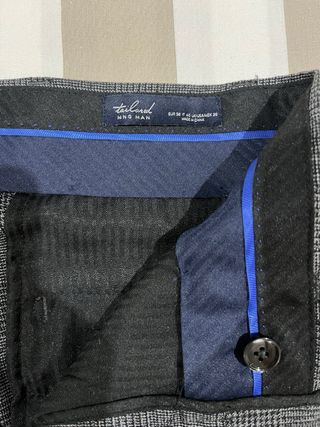 Traje gris slim de chaqueta y pantalón