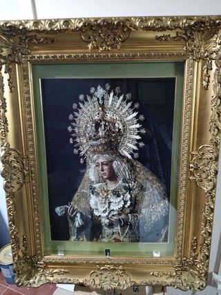 Cuadro Virgen Macarena Marco Dorado