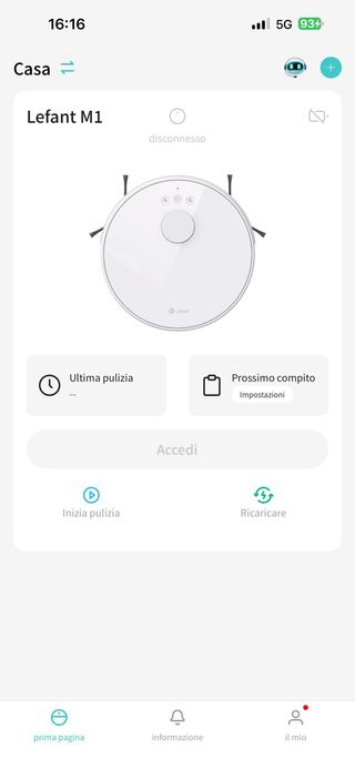 Robot aspirapolvere Lefant M1