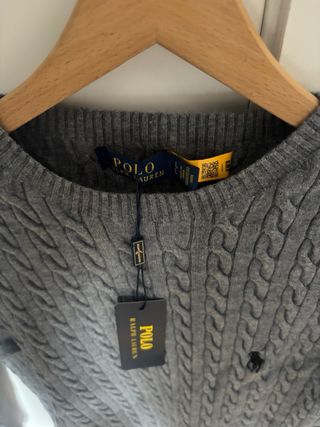 Jersey Polo Ralph Lauren Gris Mujer