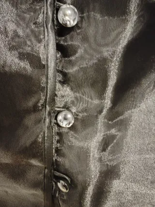 Camisa El Corte Inglés Negra Tul