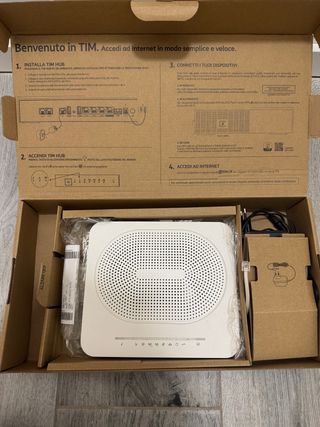 Router TIM HUB Bianco Completo Ottime Condizioni
