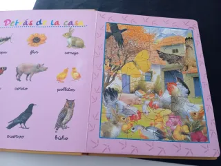Libro Puzzle Granja con 8 Puzzles