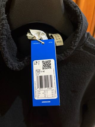 Felpa pile Adidas nera