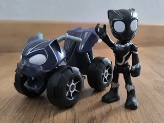 Figura Black Panther con Moto