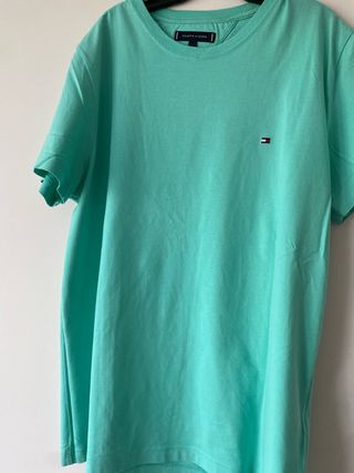 Camisa Tommy Hilfiger Teal Talla L