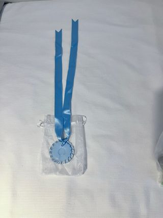 Medalla Virgen del Pilar azul