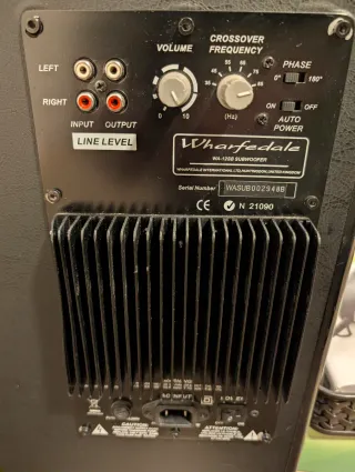 Subwoofer Wharfedale WA-12SB Negro