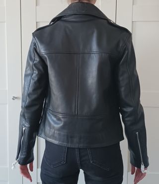 Chaqueta 100% cuero MANGO mujer XXS