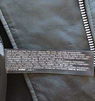 Chaqueta 100% cuero MANGO mujer XXS