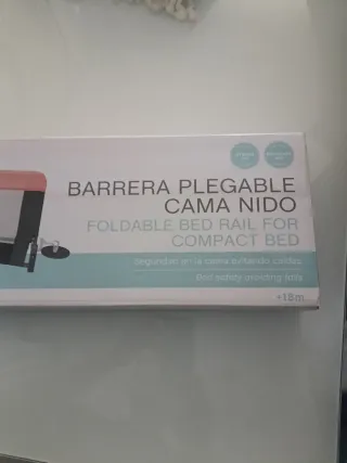 Barrera Cama Nido Plegable Nueva