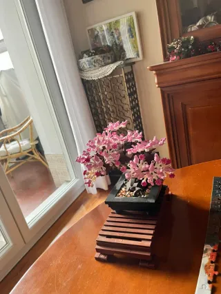 Figura Lego Bonsái Flor Rosa