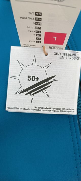 Camiseta Neopreno Subea Mujer Talla M Floral