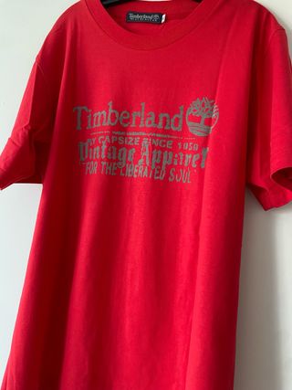 Camisa Timberland Vintage Apparel Roja