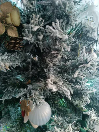 Árbol de Navidad efecto nieve