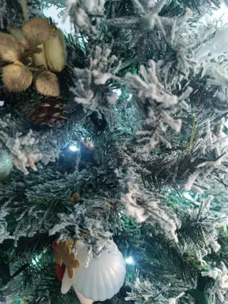 Árbol de Navidad efecto nieve