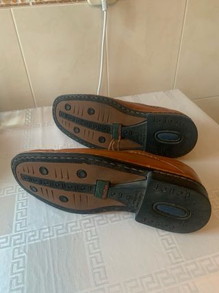 Zapatos Fluchos Piel Marrón Talla 43