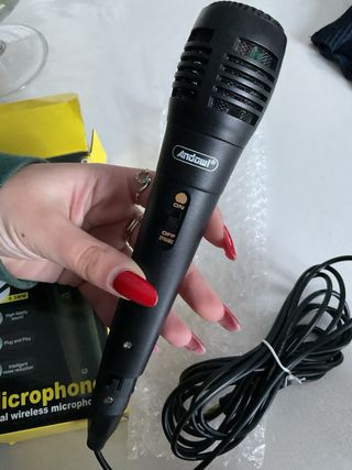 Microfono Vocal wireless microphone filo 3 metri