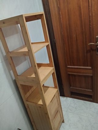 Estantería almacenaje y baño
