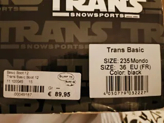 Botas de Snowboard Trans Basic Negras